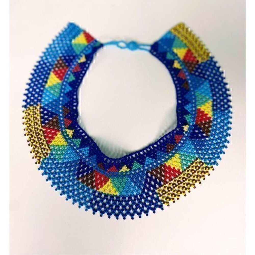 New Beautiful Handmade Colorful Beaded Mexican Collar Necklace
